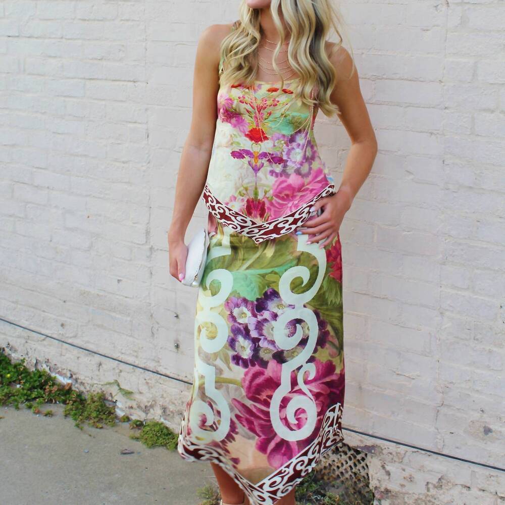 NEW AYLAYA aliyah long skirt in multi